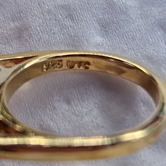 Gold and Purple Statement Ring - Picture 6 of 14